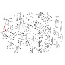 987437 1 dešinysis tiektuvo korpuso dangtelis