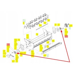 101770467 šiaudų smulkintuvo veleno guolis