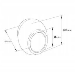 Viršutinė jungtis rutulinis katė 1 1 oe 19 2 38x44 mm gardas