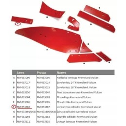 Kairioji galinio purvasargio juostelė Kverneland Vulcan