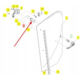 102005816 kairiosios rankenos tvirtinimo kronšteinas