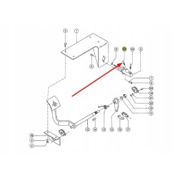 326280 0 pagrindinio stabdžių cilindro metalinis trosas