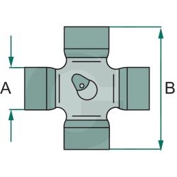 Kryžius 24 x 62 mm 72715191 granitas