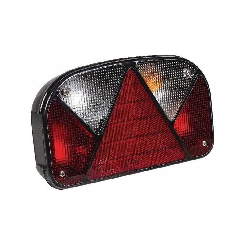 Kombinuotas galinis dešinysis žibintas, stačiakampis 12v, liūdnas