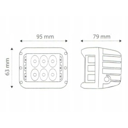 Darbinė lempa 12 LED Cree apšvietimas TT 13209
