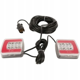 Halogeninis LED galinių žibintų komplektas su magnetu, 12 m
