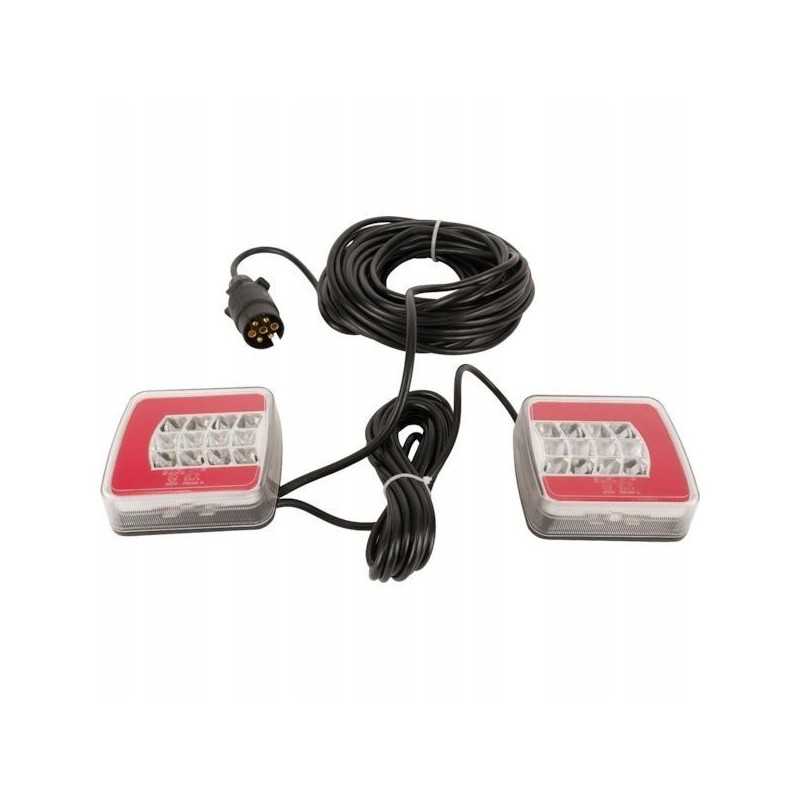 Halogeninis LED galinių žibintų komplektas su magnetu, 12 m