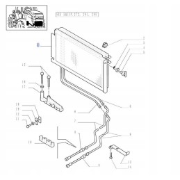 Alyvos aušintuvas new holland tm 82000903 cnh