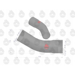 Siurbimo vamzdžio guminė žarna sutvirtinta C 360 audiniu