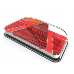 Trikampis kombinuotas galinis žibintas, 82LED, kairysis, 7 funkcijos