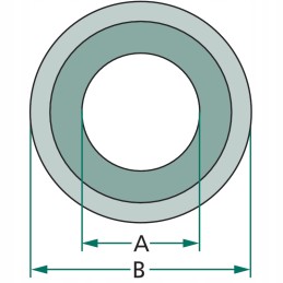 Rutulinis tarpiklis 37x64 mm 3 kat. granitas