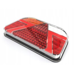 Trikampis kombinuotas galinis žibintas, 82LED, kairysis, 7 funkcijos