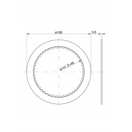 C 385 sukimo momento daugiklio sankabos diskas