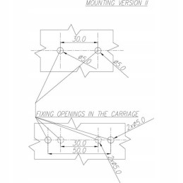 Stačiakampė LED šoninė gabaritinė lemputė 12 24v
