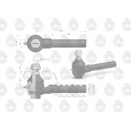 Rutulinė ir įdėklo jungtis su veržle 46635680 50635