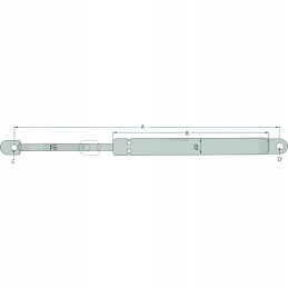 Dujinė pavara variklio gaubtui JD 1550 AL61520
