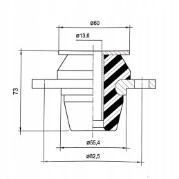 Ursus kabinos jungties vibroizoliatorius