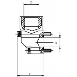 Flanšinė jungtis gb g1 2 40mm