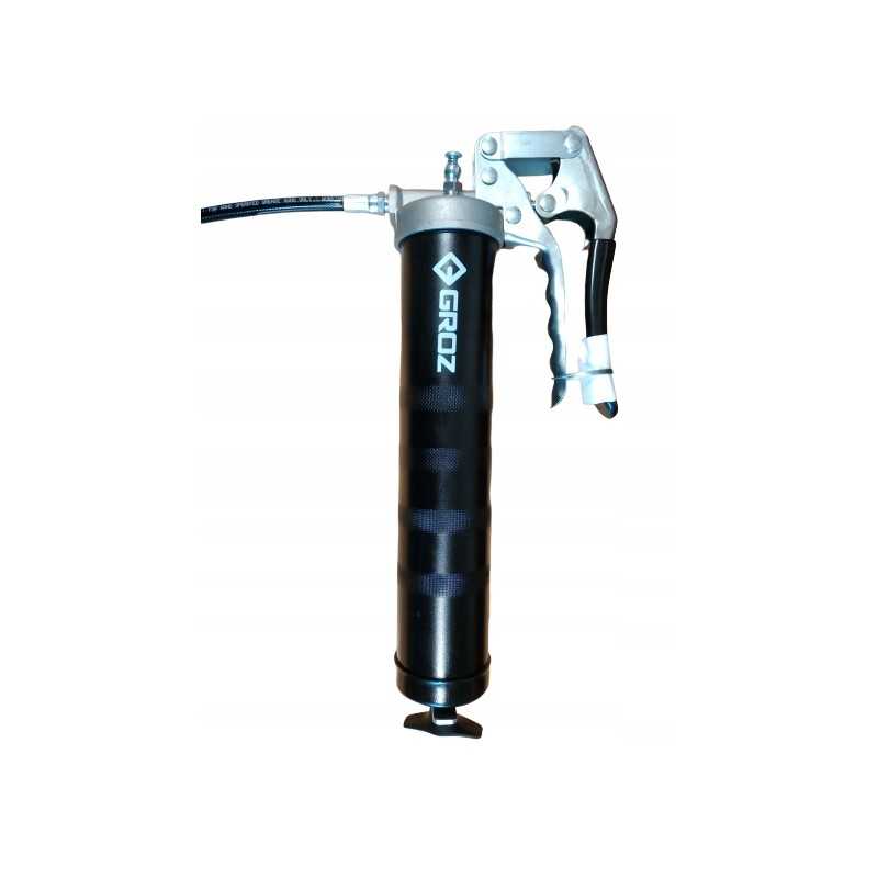 Tepimo pistoletas yra viena ranka naudojamas tepimo pistoletas su žarna