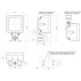 Universalus atbulinės eigos žibintas LED 1008 lm neoninis laidas