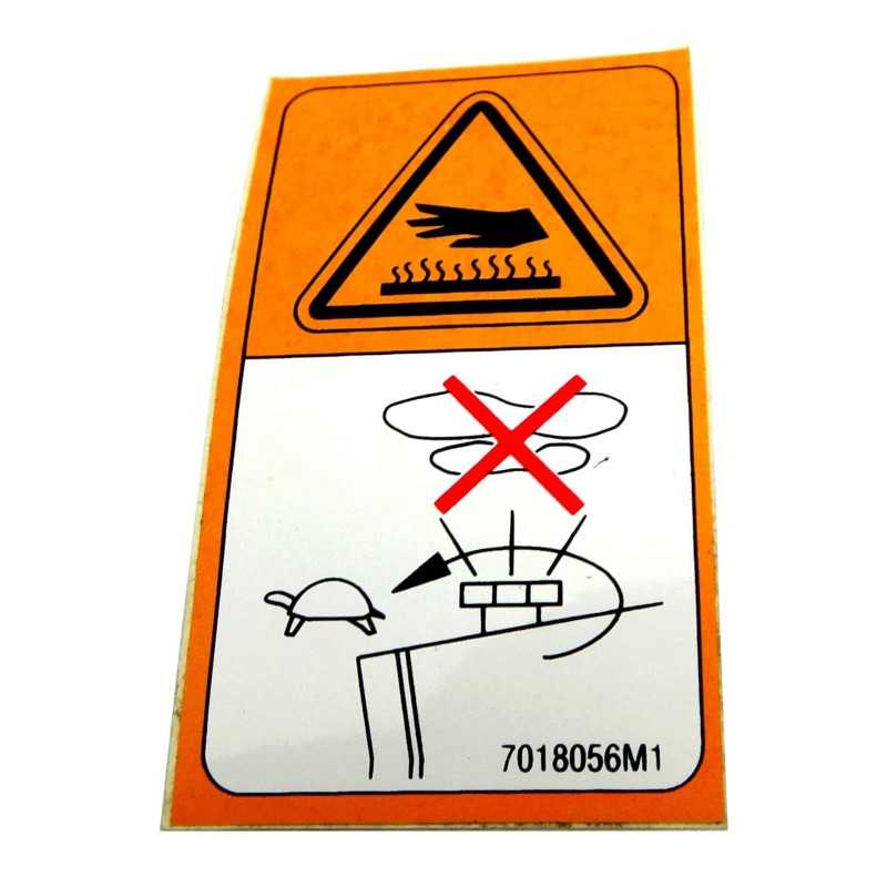 Įspėjamasis ženklas karštas paviršius 7018056m1