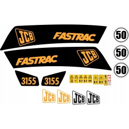 JCB Fastrac 3155 traktoriaus laminuoti lipdukai