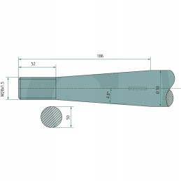 Zab 18832 manitou su kūgine veržle