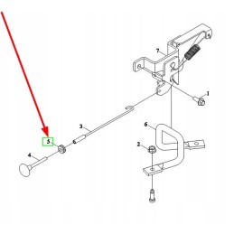 Tb450 473 02 gaubto užrakto svirties guminis tarpiklis