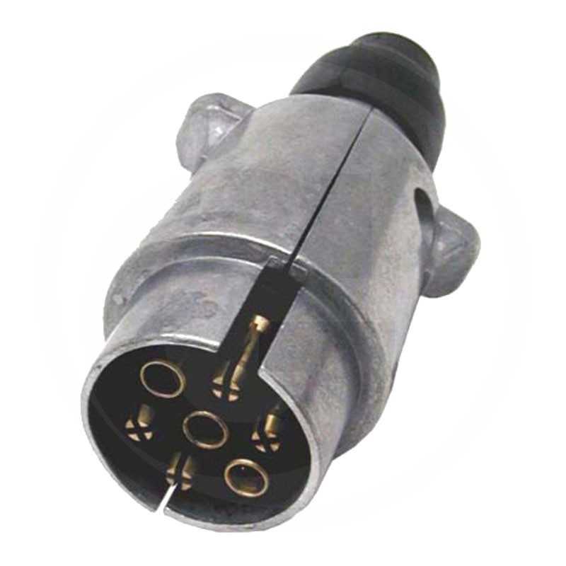 Kištukas 12v rozetės Nr.69343910 aliuminis 7 polių