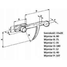 Popieriaus segtuko užraktas priekabos kėbulo šonui ir reikmenims