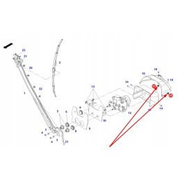X435725400000 plastikinis įdėklas 40 x 2 5 x 9 mm