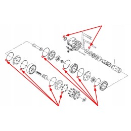 F718400090010 orbitrol tarpiklių komplektas