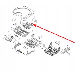 F931502030630 operatoriaus sėdynės kontaktinė svirtis