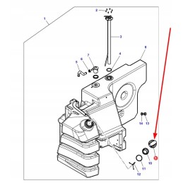 4280585m1 degalų bako dangtelis