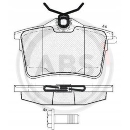 A bs stabdziu kaladėlės citroen berlingo 08 galinės