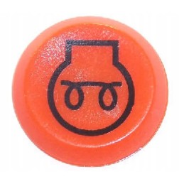 Šildymo mygtuko jungiklis, apvalus