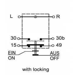 Apvalios blykstės mygtuko jungiklis
