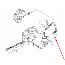 3012107x91 hidraulinė jungtis m22