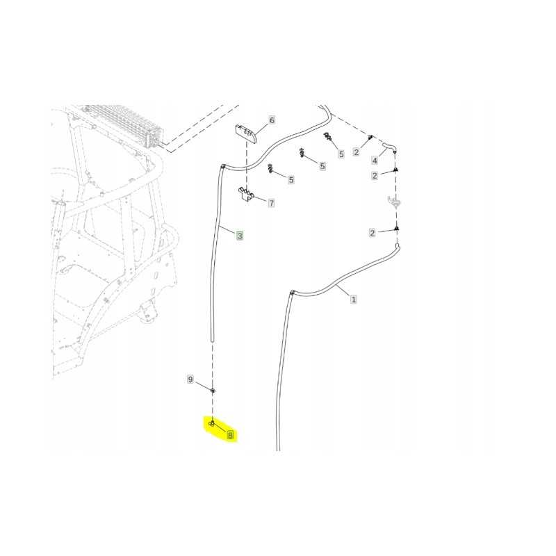 John Deere SU51457 hidraulinės žarnos jungtis