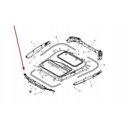 4350848m1 priekinio stogo danga