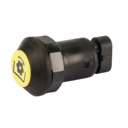 Kardaninio veleno mygtuko jungiklis, apvalus, geltonas