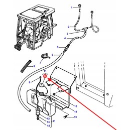 3106496m1 plovimo skysčio rezervuaro dangtelis