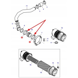 Va028264 oro filtro žarnos spaustukas