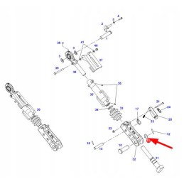 X534638000000 stabilizatoriaus poveržlė dešinė