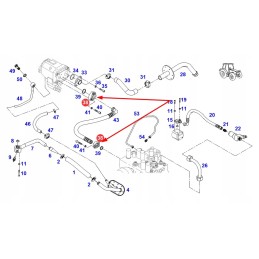 X572899301000 hidraulinės žarnos tvirtinimas