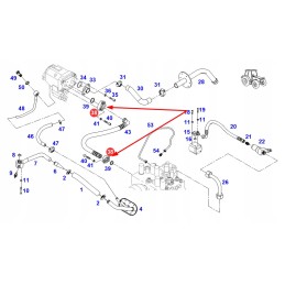 X572899301000 hidraulinės žarnos tvirtinimas