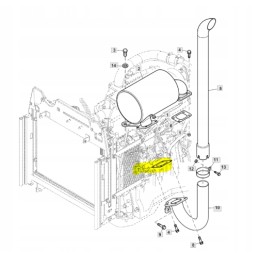 Išmetimo tarpiklis john deere 5005 5038d su49015