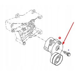 F934201040220 vandens siurblio diržo įtempiklis