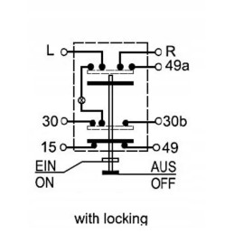 Apvalus avarinės šviesos mygtukas
