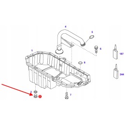 X483801600000 alyvos išleidimo kaištis m18 x 1 5 x 12